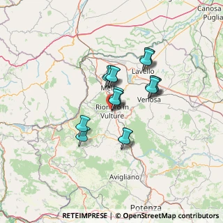 Mappa Via del Popolo, 85028 Rionero In Vulture PZ, Italia (10.78778)
