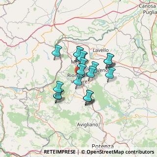 Mappa Via del Popolo, 85028 Rionero In Vulture PZ, Italia (10.049)