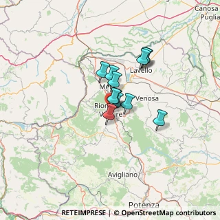 Mappa Via del Popolo, 85028 Rionero In Vulture PZ, Italia (8.64)