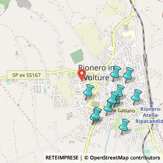 Mappa Via del Popolo, 85028 Rionero In Vulture PZ, Italia (0.60727)