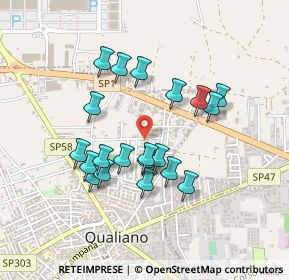 Mappa Via Marco Aurelio, 80019 Qualiano NA, Italia (0.424)