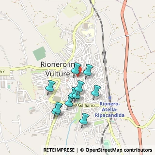 Mappa Via Vittorio Veneto, 85028 Rionero In Vulture PZ, Italia (0.44182)