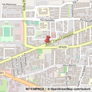 Mappa Corso Campano, 550, 80014 Giugliano in Campania, Napoli (Campania)
