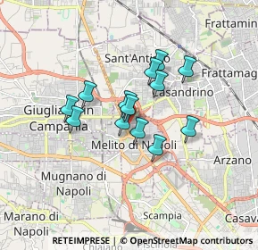 Mappa Via Giuseppe Verdi, 80017 Melito di Napoli NA, Italia (1.30923)