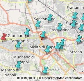 Mappa Via Giuseppe Verdi, 80017 Melito di Napoli NA, Italia (2.6945)
