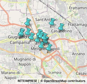 Mappa Via Giuseppe Verdi, 80017 Melito di Napoli NA, Italia (1.18467)