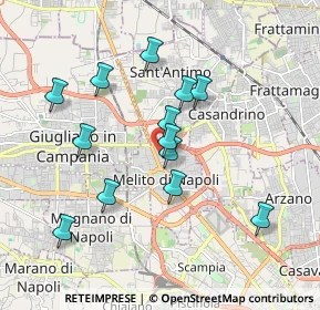 Mappa Via Giuseppe Verdi, 80017 Melito di Napoli NA, Italia (1.81462)