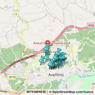 Mappa Autostrada A16 km 44.200 dir. Nord-Est, 83100 Avellino AV, Italia (0.9005)