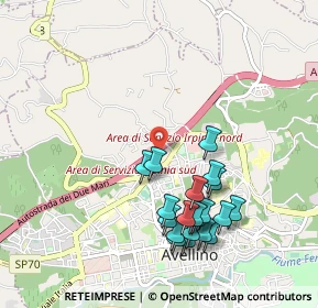 Mappa Autostrada A16 km 44.200 dir. Nord-Est, 83100 Avellino AV, Italia (1.077)