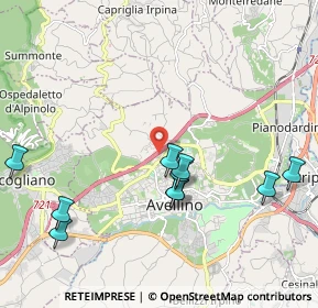 Mappa Autostrada A16 km 44.200 dir. Nord-Est, 83100 Avellino AV, Italia (2.50545)