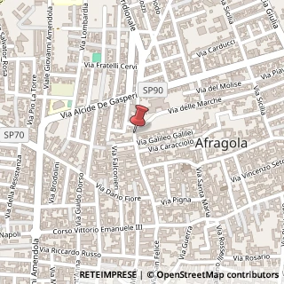 Mappa Via Arturo De Rosa, 44, 80021 Afragola, Napoli (Campania)