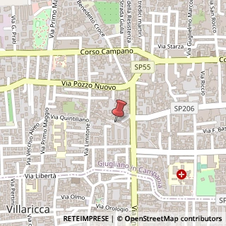Mappa Via Aviere Mario Pirozzi, 55, 80014 Giugliano in Campania, Napoli (Campania)