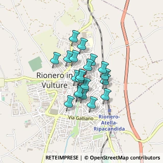 Mappa Via Umberto Iº, 85028 Rionero In Vulture PZ, Italia (0.295)