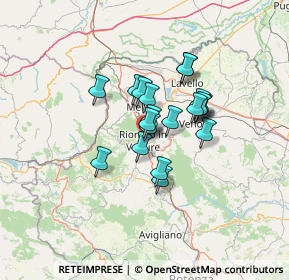 Mappa Via Umberto Iº, 85028 Rionero In Vulture PZ, Italia (9.6075)