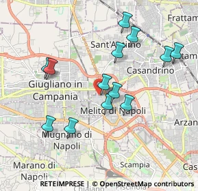Mappa Via degli Eucalipti, 80017 Melito di Napoli NA, Italia (1.98)
