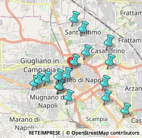 Mappa Via degli Eucalipti, 80017 Melito di Napoli NA, Italia (1.98824)