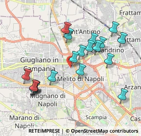 Mappa Via degli Eucalipti, 80017 Melito di Napoli NA, Italia (2.05421)