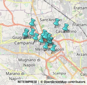 Mappa Via degli Eucalipti, 80017 Melito di Napoli NA, Italia (1.084)