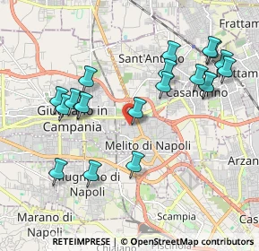 Mappa Via degli Eucalipti, 80017 Melito di Napoli NA, Italia (2.223)