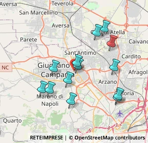 Mappa Via degli Eucalipti, 80017 Melito di Napoli NA, Italia (3.73846)