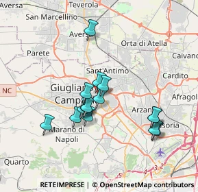 Mappa Via degli Eucalipti, 80017 Melito di Napoli NA, Italia (3.28733)