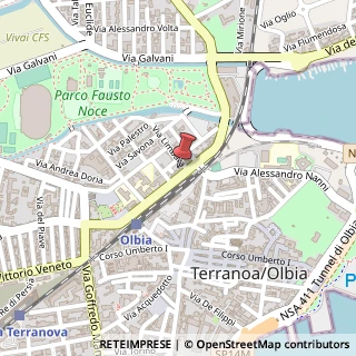Mappa Via Guglielmo Marconi, 14, 07026 Olbia, Olbia-Tempio (Sardegna)