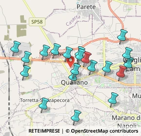 Mappa Via Raffaele Vallefuoco, 80019 Qualiano NA, Italia (2.0985)