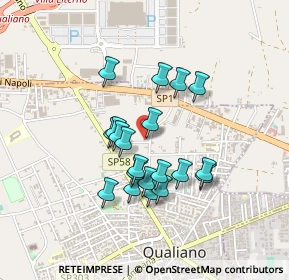 Mappa Via Raffaele Vallefuoco, 80019 Qualiano NA, Italia (0.384)