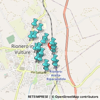 Mappa Via Granata Michele, 85028 Rionero In Vulture PZ, Italia (0.3555)