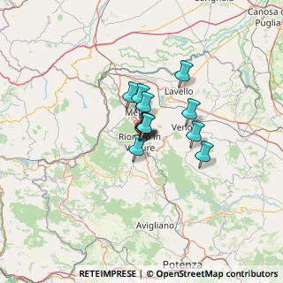 Mappa Via Granata Michele, 85028 Rionero In Vulture PZ, Italia (7.42)