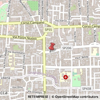 Mappa Via Aniello Palumbo, 203, 80014 Giugliano in Campania, Napoli (Campania)