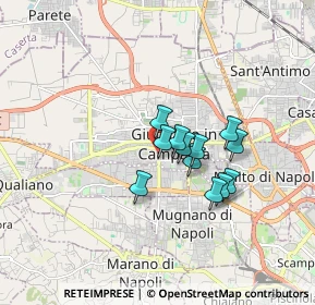 Mappa Vico Quercia, 80014 Giugliano in Campania NA, Italia (1.2775)