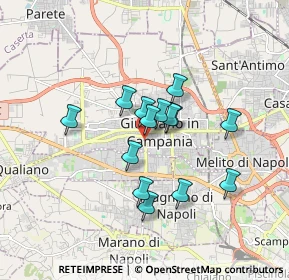 Mappa Vico Quercia, 80014 Giugliano in Campania NA, Italia (1.39786)