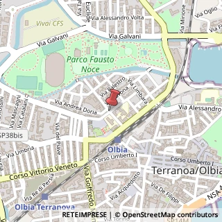 Mappa Via Fausto Noce,  2, 07026 Olbia, Olbia-Tempio (Sardegna)