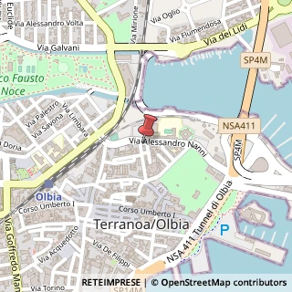 Mappa Via R. Papandrea, 1, 07026 Olbia, Olbia-Tempio (Sardegna)