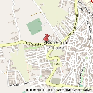 Mappa Via Monticchio, , 85028 Rionero in Vulture, Potenza (Basilicata)