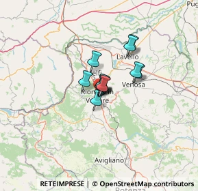 Mappa Via Giuseppe Garibaldi, 85028 Rionero In Vulture PZ, Italia (6.57417)