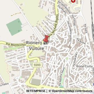 Mappa Via Monticchio, 29, 85028 Rionero in Vulture, Potenza (Basilicata)