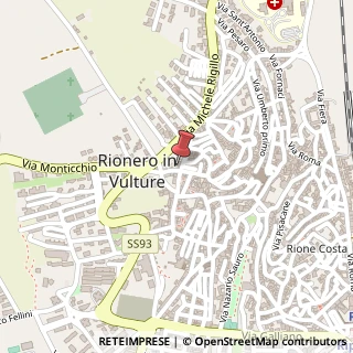 Mappa Via Monticchio, 88, 85028 Rionero in Vulture, Potenza (Basilicata)