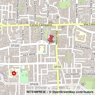 Mappa Via Giacinto Gigante,  3, 80128 Giugliano in Campania, Napoli (Campania)