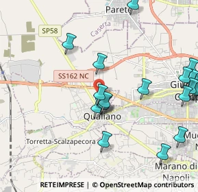 Mappa Via del Cimitero, 80019 Qualiano NA, Italia (2.6415)