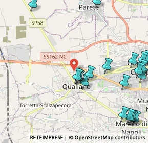 Mappa Via del Cimitero, 80019 Qualiano NA, Italia (3.017)