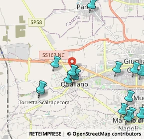 Mappa Via del Cimitero, 80019 Qualiano NA, Italia (2.79188)
