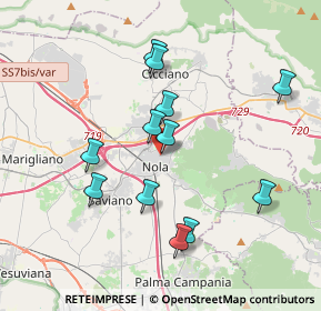 Mappa Via Alfonso Binni, 80035 Nola NA, Italia (3.81833)