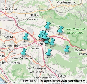 Mappa Via Alfonso Binni, 80035 Nola NA, Italia (4.08615)