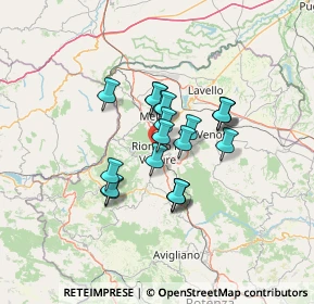 Mappa Via Giorgio Amendola, 85028 Rionero In Vulture PZ, Italia (10.0255)