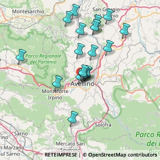 Mappa Via G. di Guglielmo, 83100 Avellino AV, Italia (7.5825)