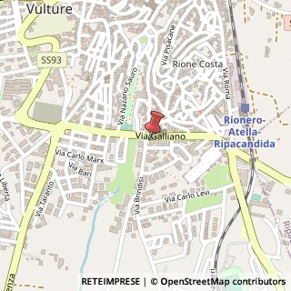 Mappa Via Foggia, 1/3, 85028 Rionero in Vulture, Potenza (Basilicata)