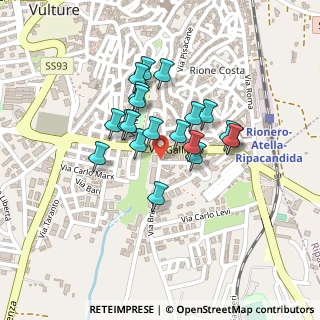 Mappa Via Galliano, 85028 Rionero In Vulture PZ, Italia (0.177)