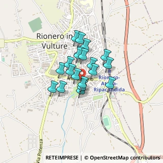 Mappa Via Galliano, 85028 Rionero In Vulture PZ, Italia (0.298)